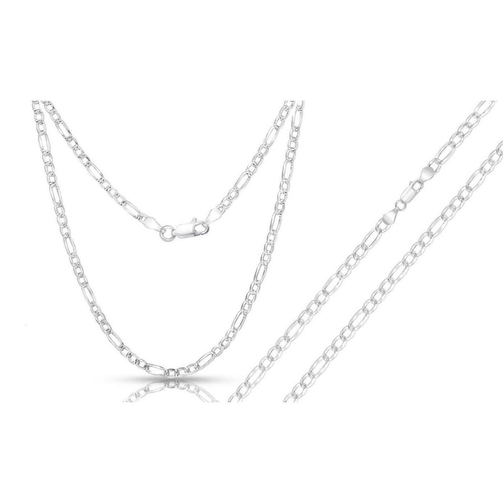Unisex Men's 925 Sterling Silver Italian 1MM Chain